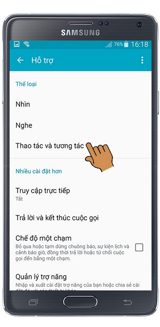 Thao tác và tương tác