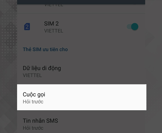 4/ Chọn cuộc gọi