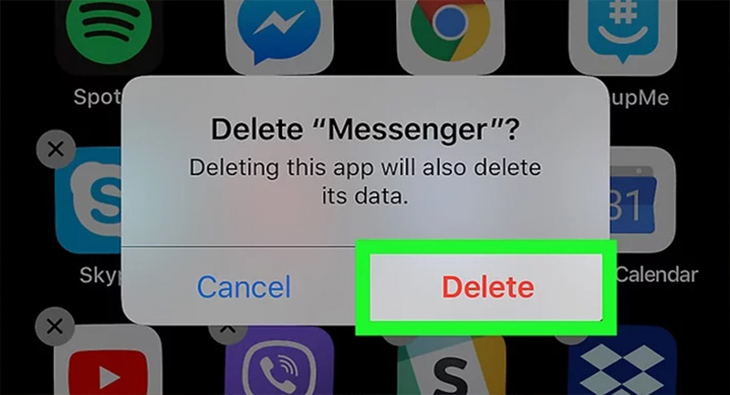 Xóa và cài đặt lại ứng dụng Messenger