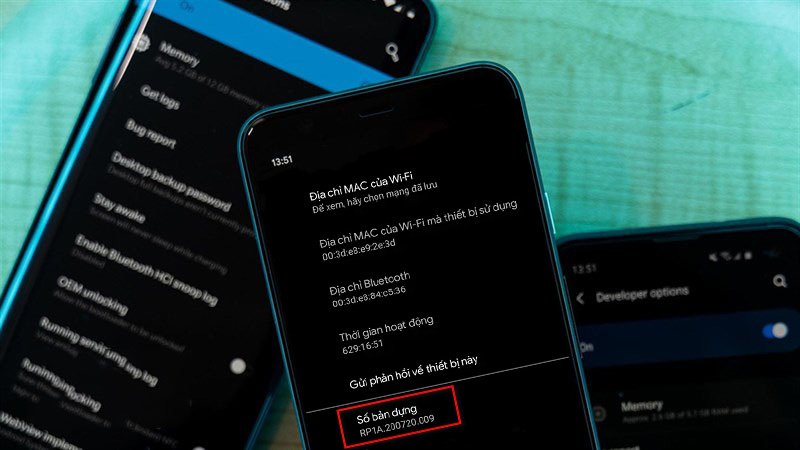 Số bản dựng của điện thoại l&agrave; số khởi tạo của hệ điều h&agrave;nh Android