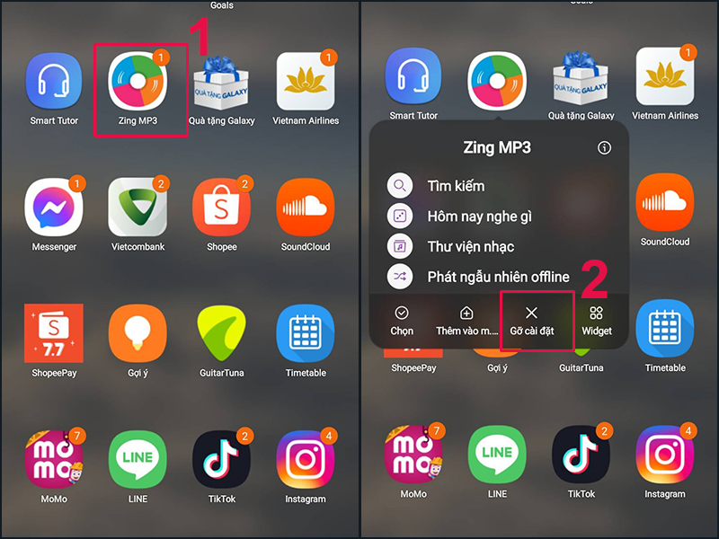 H&atilde;y v&agrave;o CH Play để tải lại ứng dụng bạn vừa x&oacute;a