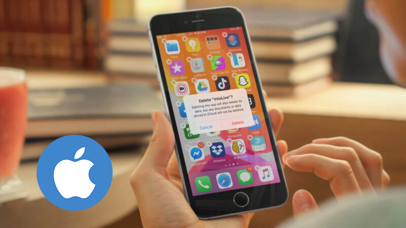 Chọn Delete (X&oacute;a) để loại bỏ ứng dụng khỏi điện thoại