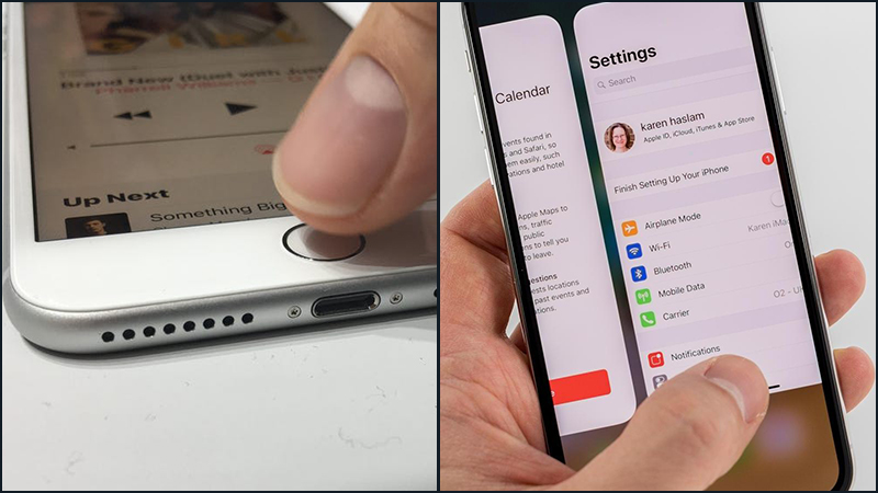 Vuốt ứng dụng l&ecirc;n để đ&oacute;ng ứng dụng