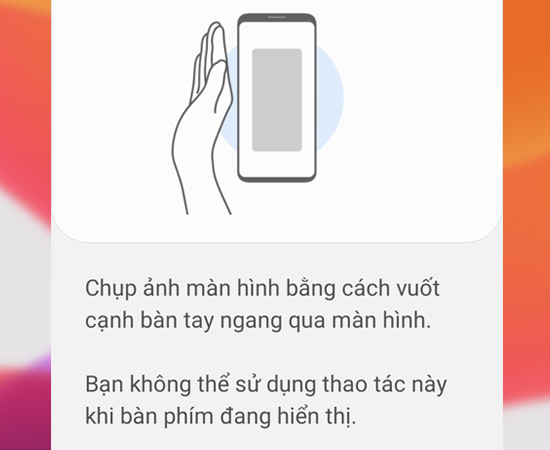 Hướng dẫn cách vuốt lòng bàn tay để chụp hình.