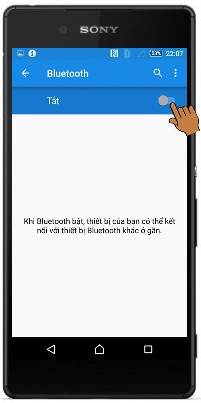 Bật Bluetooth trên Sony Xperia Z3 Plus