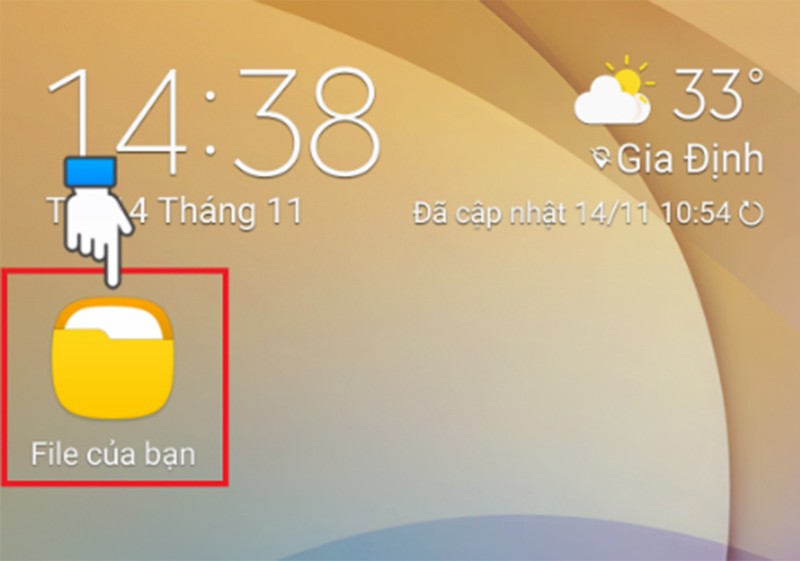 Vào ứng dụng File của bạn