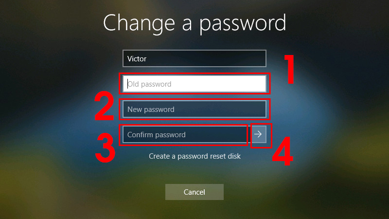 Cài đặt mật khẩu cho máy tính 