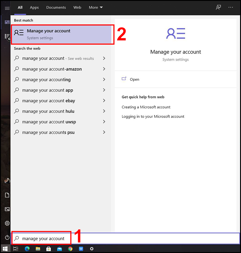Xóa mật khẩu tài khoản Microsoft 1