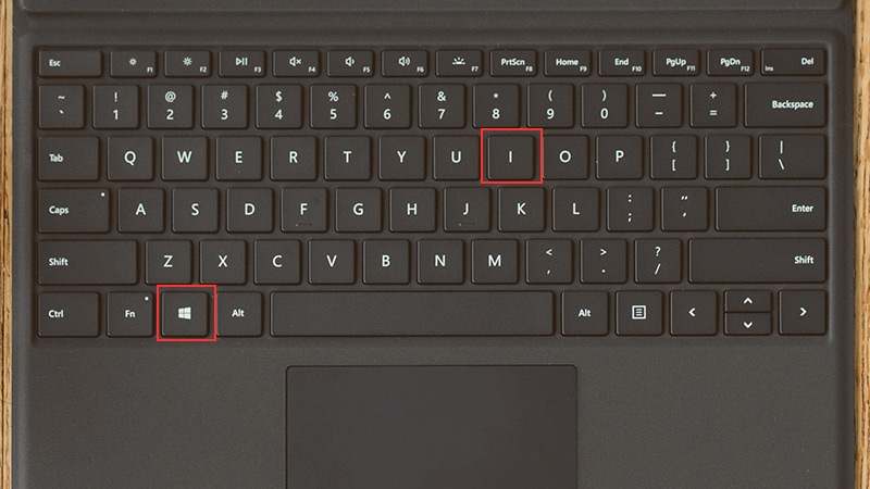 phím tắt Windows + I