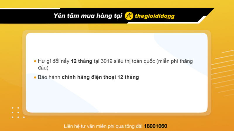 Chính sách bảo hành khi mua điện thoại tại Thế Giới Di Động