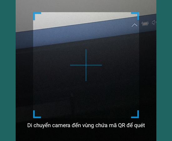 quét mã QR có sẵn