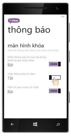 Lỗi viber không hiển thị thông báo?