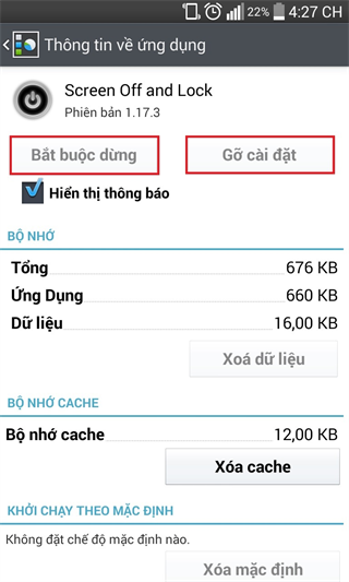 Cách gỡ bỏ những ứng dụng không thể gỡ bỏ trong mục quản lý ứng dụng
