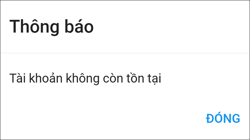 Tại sao Zalo thông báo tài khoản không tồn tại?