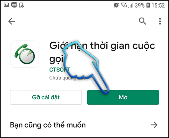 - Bước 2: Mở ứng dụng.