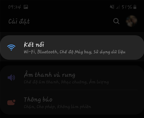 chọn Kết nối
