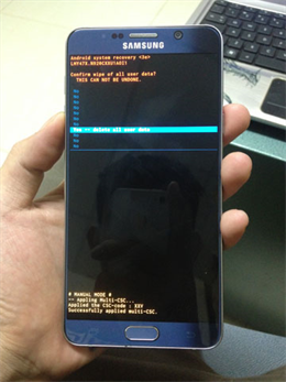 Delete all user data