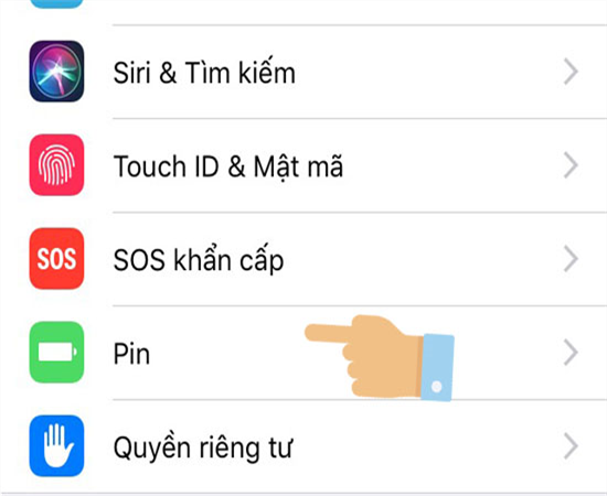 Chọn Pin (Battery)