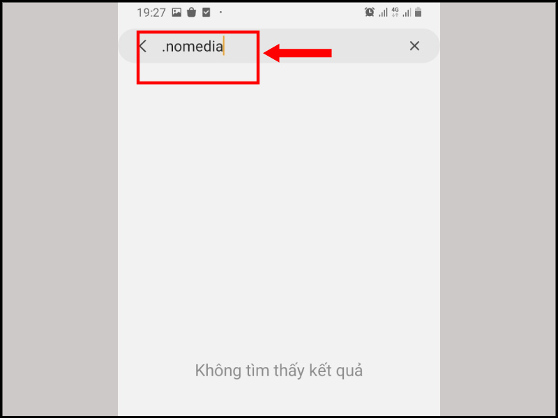 Tìm kiếm file .nomedia