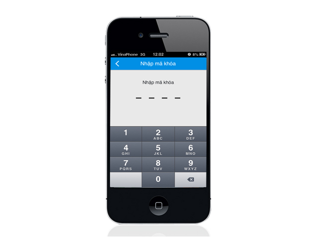 Bạn nhập mật khẩu > Nhập lại lần nửa.