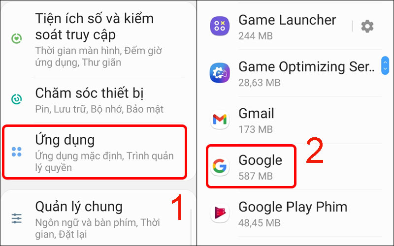 Cập nhật ứng dụng Google để không bị giới hạn tính năng