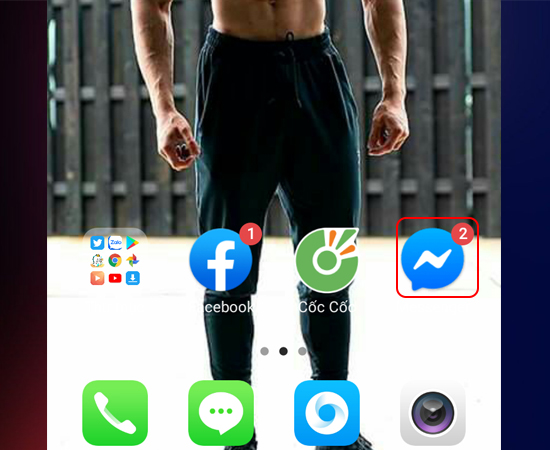 Bước 1: Đầu tiên bạn vào ứng dụng Messenger.