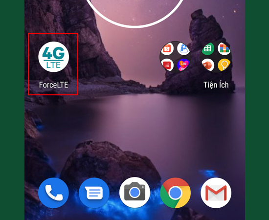 Bước 1: Các bạn tải ứng dụng Force LTE Only. Sau khi cài đặt, hãy mở ứng dụng lên.