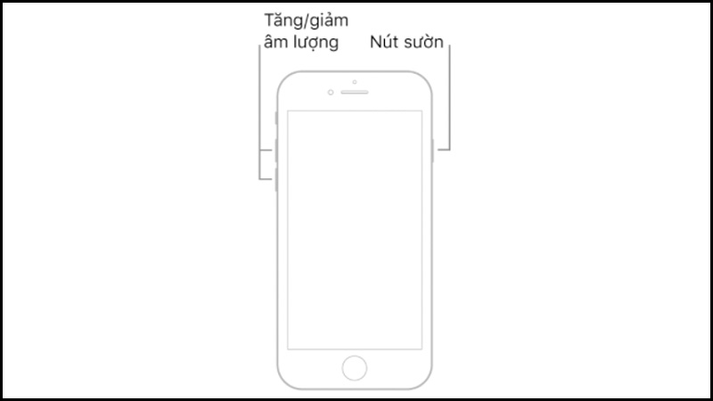 Khởi động lại iPhone 8, iPhone SE (thế hệ 2) và các dòng mới hơn:
