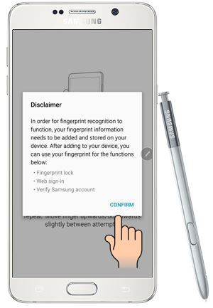 cài đặt cảm biến trên note 5 