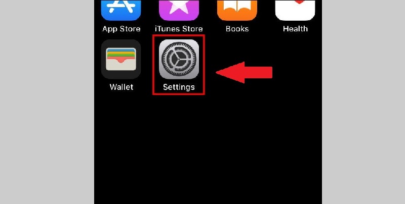 Mở ứng dụng c&agrave;i đặt