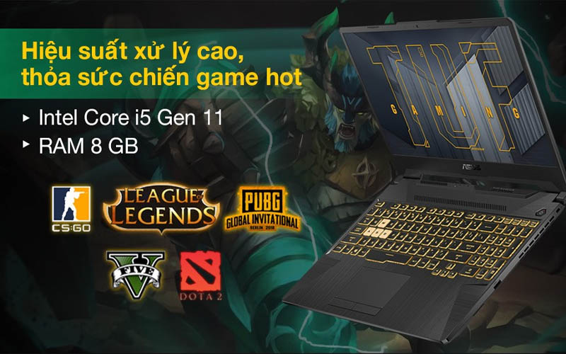 Laptop Asus TUF Gaming FX506HC i5