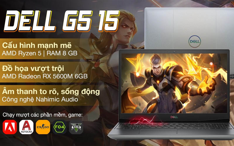 Laptop Dell Gaming G5 15 5505 R5