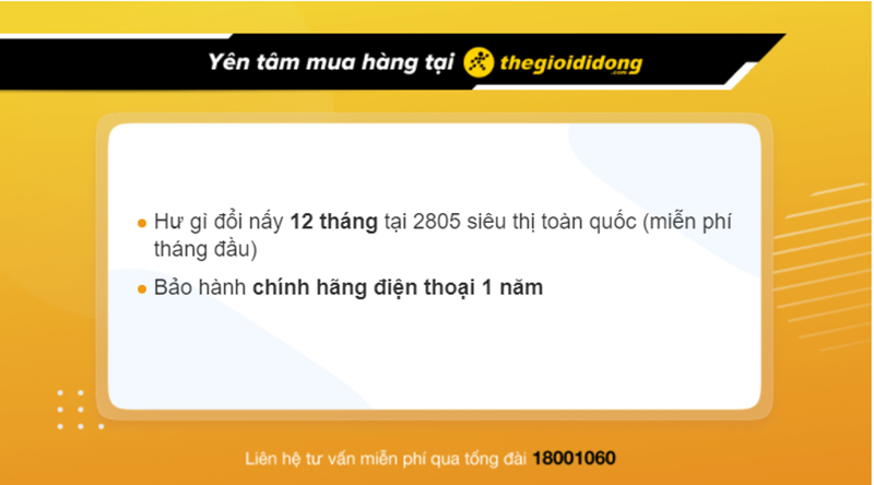 Chính sách bảo hành điện thoại tại Thế Giới Di Động