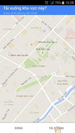 Chọn khu vực muốn lưu