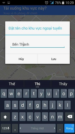 Lưu t&ecirc;n cho bản đồ