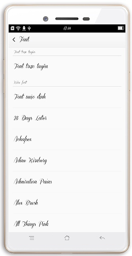 Thay đổi kiểu chữ (Font) trên Oppo Neo 7 - Thegioididong.com