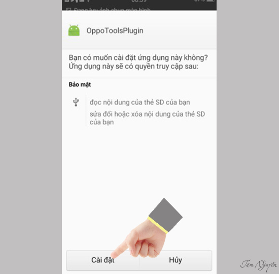 Ta bấm chấp nhận