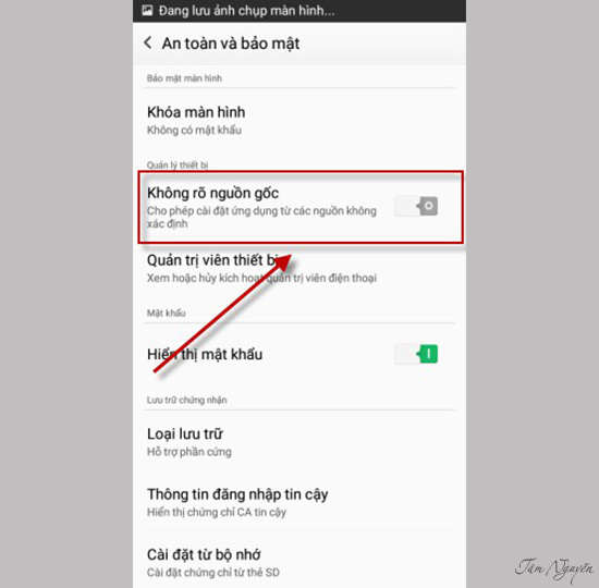chọn không rõ nguồn gốc