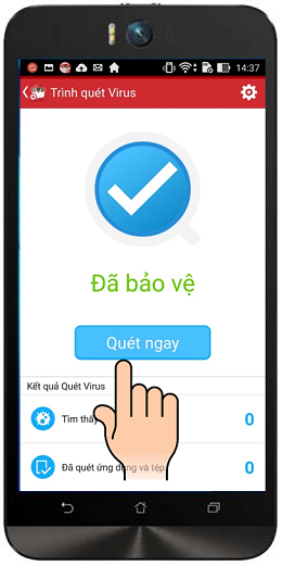 Diệt virus nhanh trên Asus Zenfone Selfie