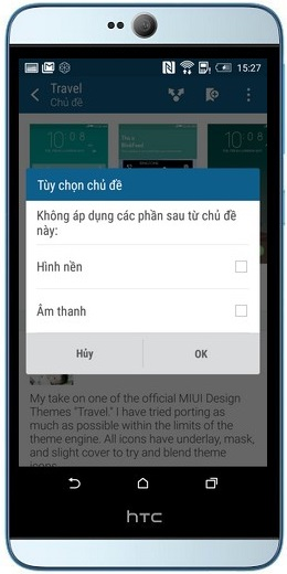 Các tùy chọn không bắt buộc