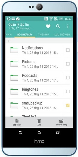 Chọn file và tác vụ cần thực hiện