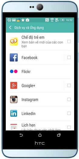 Thêm dịch vụ và ứng dụng