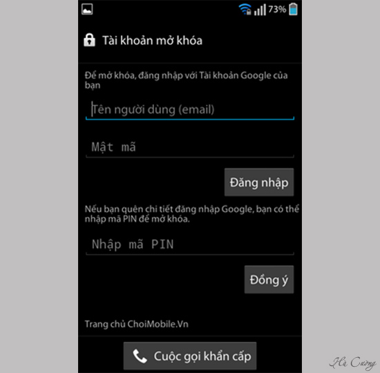 nhập tên người dùng và mật khẩu để đăng nhập tài khoản google