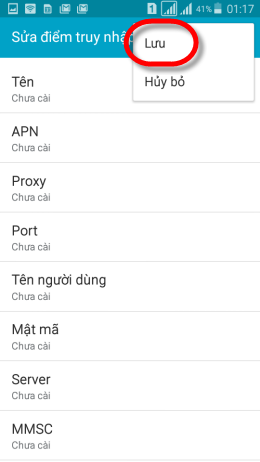 Chọn Lưu l&agrave; xong.