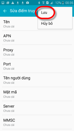 Chọn Lưu l&agrave; xong.