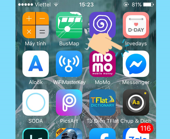 Vào ứng dụng Messenger
