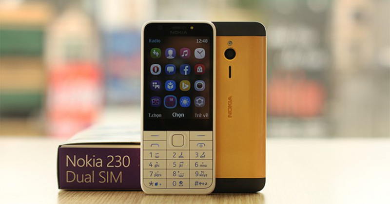Nokia 230 không hỗ trợ tính năng cài đặt phím tắt