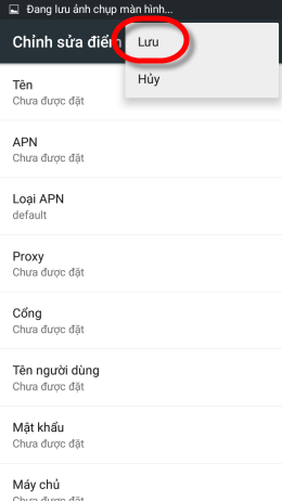 Chọn Lưu l&agrave; xong.