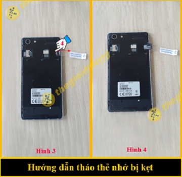 Đưa tay đè nhẹ lên thẻ và kéo thẻ ra