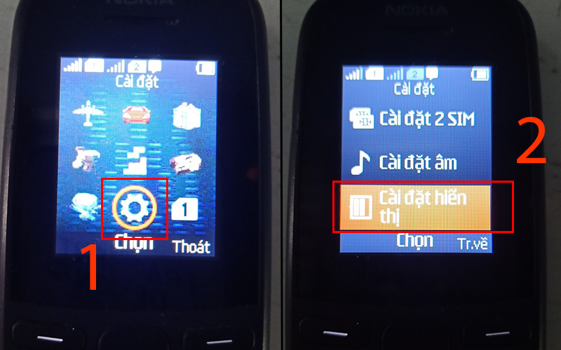 Cách chỉnh độ sáng màn hình điện thoại Nokia 1280, điện thoại cục gạch -  Thegioididong.com